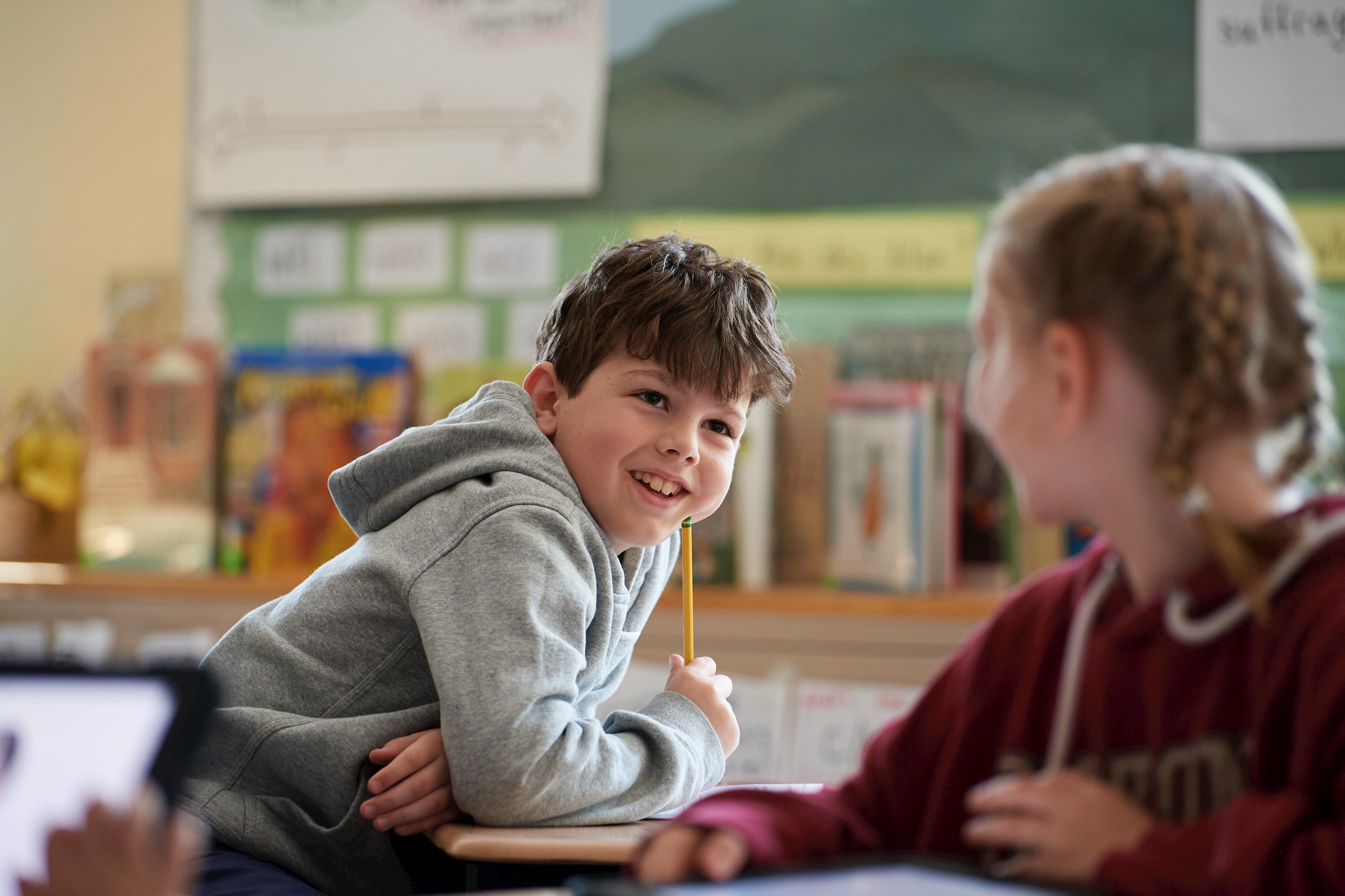 Students in a classroom